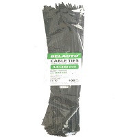 Хомут пласт.чорний 200*2,5 "Білавто" (100 ШТ)