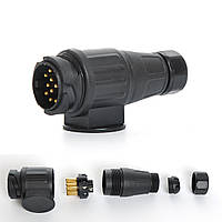 Причіпне пластмас "тато" - 12v - 13pin Євро-Вологозахищений "Польща"