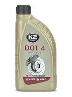 Гальмівна рідина 1000ml Dot-4 "K2" T108 Brake Fluid