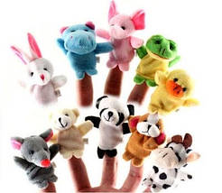 Пальчиковий ляльковий театр Тваринки (10 іграшок), Іграшки на пальчики для малюків, фото 3