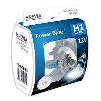 Лампа 12V H1 55W 4200K Power Blue "Brevia" (Box-2шт) (12010PBS) (9шт/уп) (90шт/ящ)