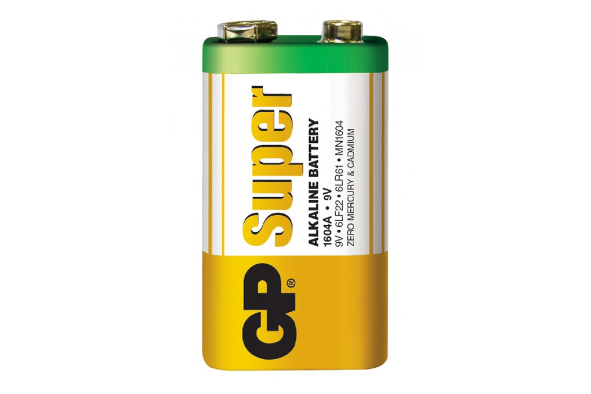 Батарейка GP 6LF22 (крона) Super Alkaline 1604A-S1