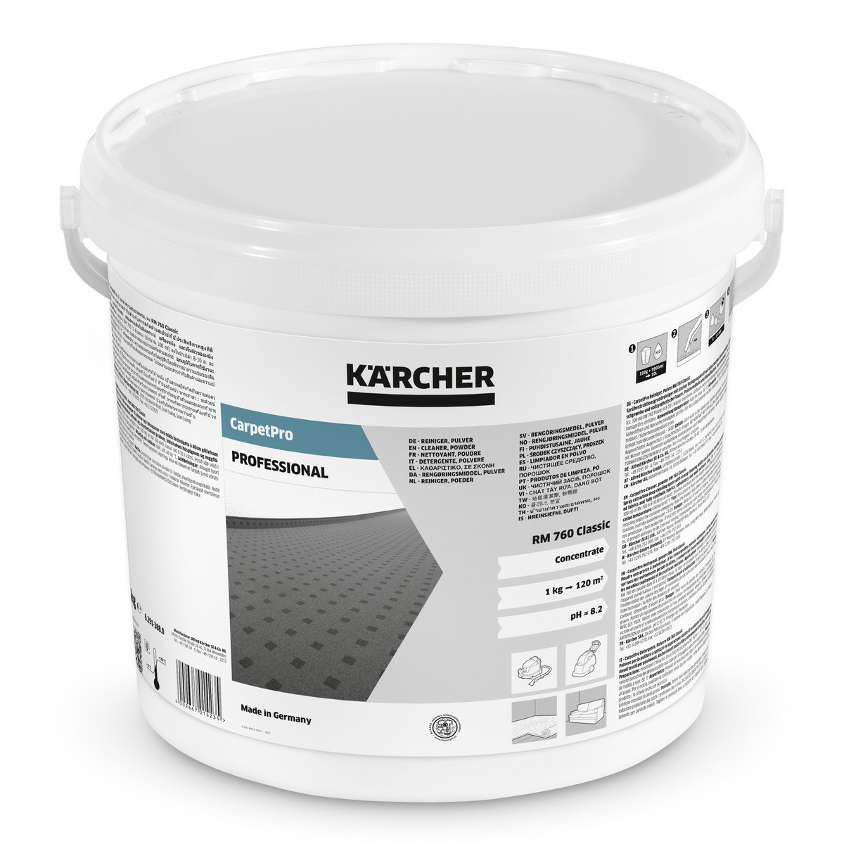 Порошковий засіб для чищення килимів та м'яких меблів Karcher RM 760 Classic 10 кг