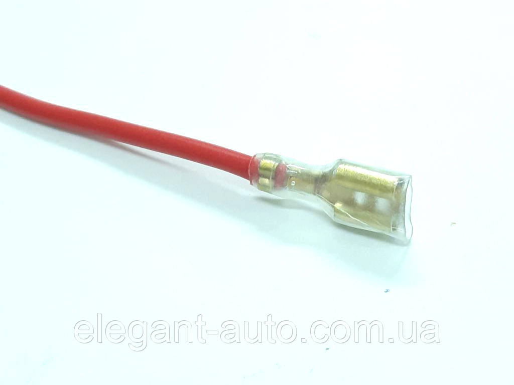 Наконечник "Мама" 6,3мм + провід 15см червоний/чорний 41-В20