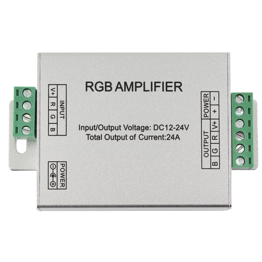 RGB усилитель LEDTech 12-24v 24a 288w (24а 288вт), для светодиодной ...