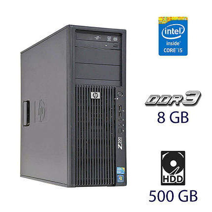 Системний блок HP Z200 / Intel Core i5-650 (2 (4) ядра по 3.2 — 3.46 GHz) / 8 GB DDR3 / 500 GB HDD, фото 1