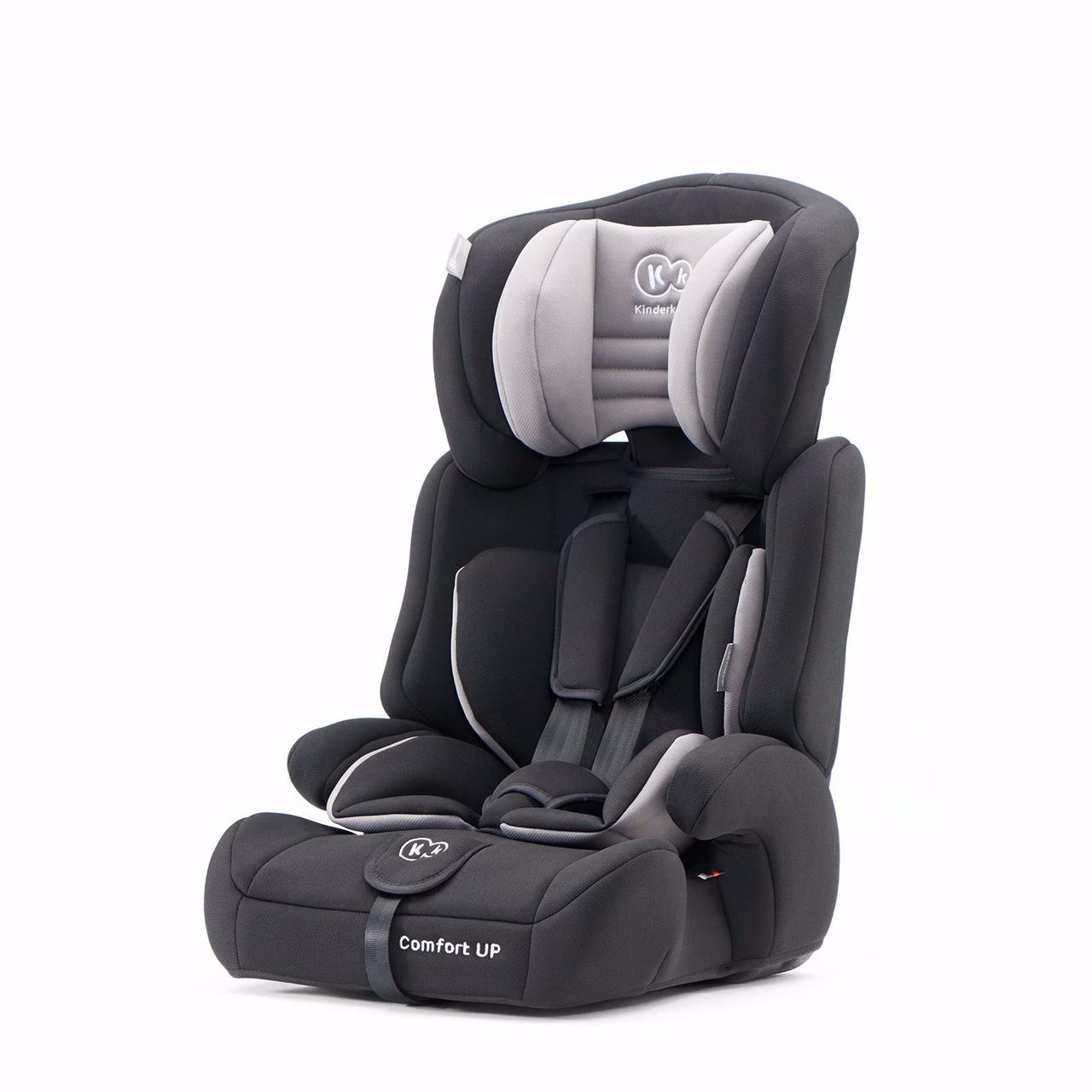 Автокрісло KiderKraft Comfort Up 9-36 кг Чорне, з вкладкою для маленьких дітей, безпечне та зручне, фото 1
