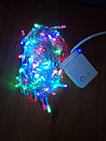 Новорічна світлодіодна гірлянда 100LED 8 м мультиколор, фото 4