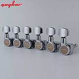 Кілки Machine Heads Guyker 6R локові для електрогітари Fender American Yamaha гітари хромові із ЗАЦЕМИ, фото 5
