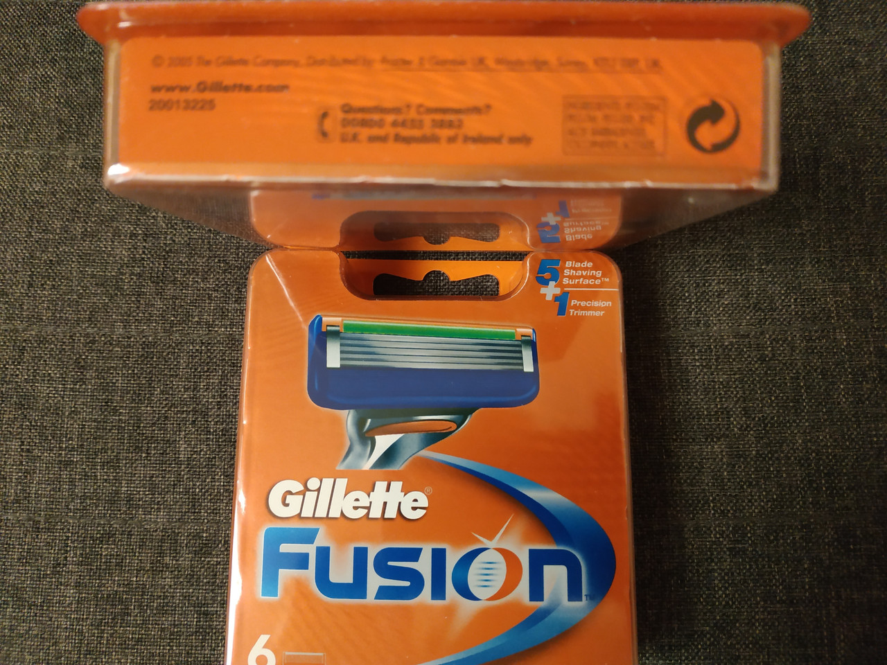 Картриджи для бритвы Gilette Fusion (6 шт) - фото 3 - id-p1193520662