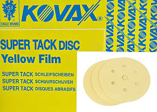 Полірувальні круги KOVAX YELLOW FILM d=152 мм/7 отв. (уп.-50 шт.), Р800, Японія