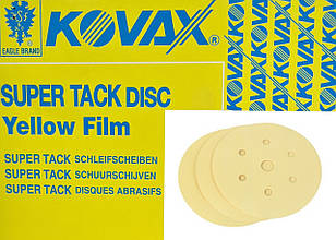 Полірувальні круги KOVAX YELLOW FILM d=152 мм/7 отв. (уп.-50 шт.), Р1200, Японія
