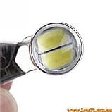 Автолампи червоні з лінзою та обманками від помилок W5W T10 6 LED CANBUS 6000 K світлодіодні габарити, фото 4