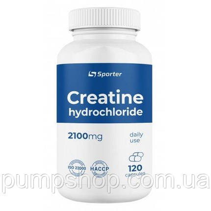 Креатин гідрохлорид Sporter Creatine Hcl 2100 120 капс., фото 1