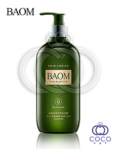 Шампунь органічний глибоко поживний Baom з екстрактом оливи 500 мл