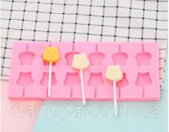 Силіконовий Молд для карамелі та ін Кошенята з 12, фото 1