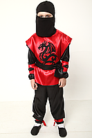 Детский карнавальный костюм Ниндзи красный