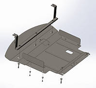 Защита двигателя Hyundai Santa Fe (2012-2018)(Защита двигателя Хюндай Сантафе) Автопрыстрий