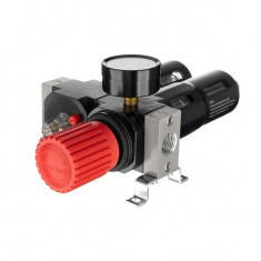 Блок підготовки повітря 1/2", 5 мкм, 1800 л/хв, метал, професійний INTERTOOL PT-1434, фото 4
