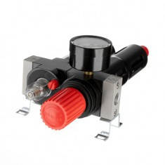 Блок підготовки повітря 1/4", 5 мкм, 850 л/хв, метал, професійний INTERTOOL PT-1435, фото 5