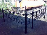 Огорожа на цвинтарі кована з різними візерунками на вибір / Чорна, фото 4
