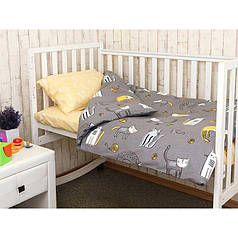 Дитяча постільна білизна в ліжечко Руно постільний комплект Киця для немовлят
