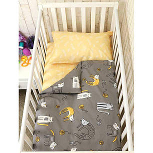 Дитяча постільна білизна в ліжечко Руно постільний комплект Киця для немовлят, фото 2
