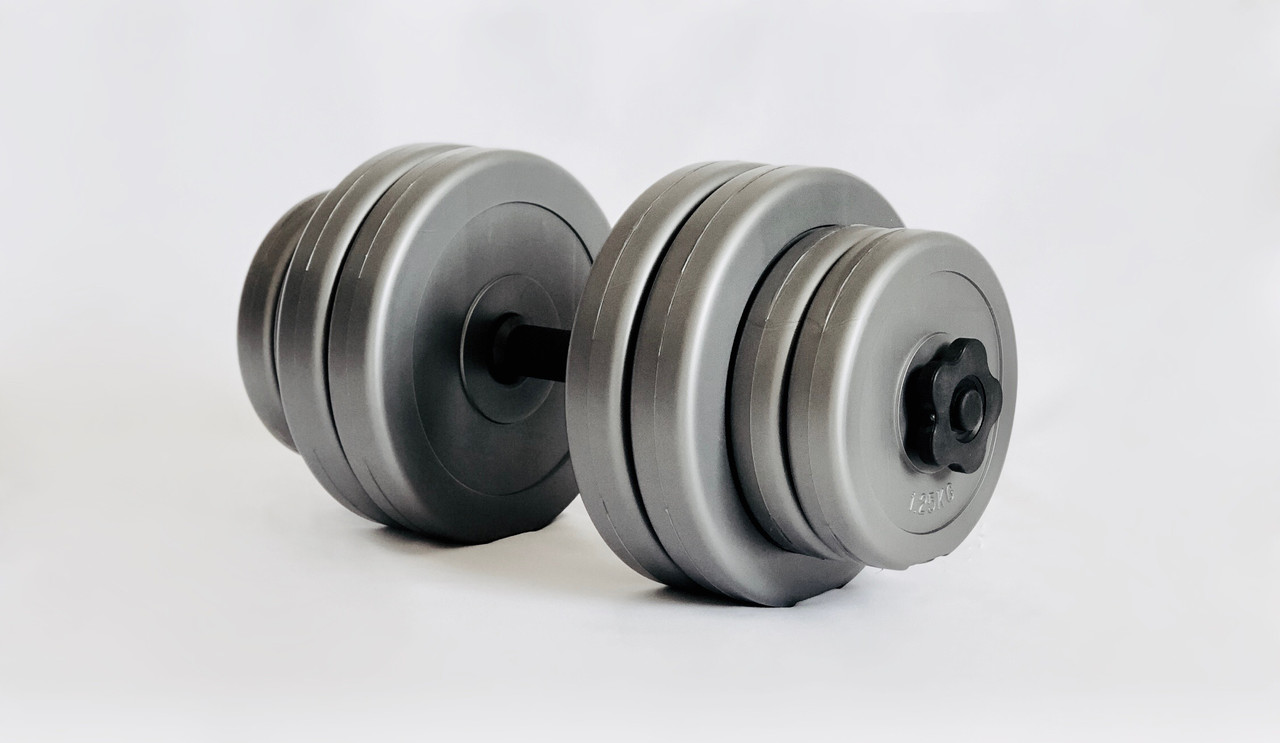 Гантеля 15 кг GREY ABS