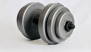 Гантеля 18 кг GREY ABS