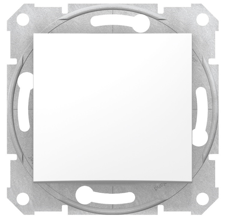 Sedna вимикач 1-клавішний реверсивний (хрестовий) білий Schneider Electric, SDN0500121, фото 1