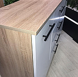 Комод Standart 4+2 Дуб Сонома + Білий на телескопах, фото 8