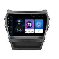 Автомагнитола проигрыватель штатный для Hyundai Santa Fe 2012-2014 / IX45 2013-2017 (9") Android 10.1