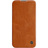 Захисний чохол-книжка Nillkin для iPhone 13 Pro (Qin Pro Leather Case) Brown з захистом камери, фото 3