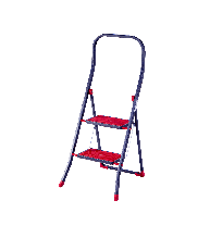 Стрем'янка BLACK SUPERSTEP -2 щаблі з Резинпокрыт 115х48х11см щабель 30х20см EURO GOLD D2022HR