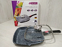 Сковорода гриль с гранитным покрытием 28х28 см со съемной ручкой Benson BN-310