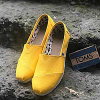 Мужские желтые летние текстильные эспадрильи Toms