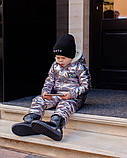 Дитячий зимовий костюм POPIT куртка + штани плащівка синтепон 250 підкладка хутро баранчик розмір: від 104 до 134, фото 7