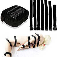 БДСМ набор ремней для связывания - Черный Садо-мазо