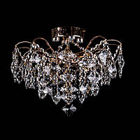 Кришталева стельова люстра на 6 лампочок Q2138/6+4/CR