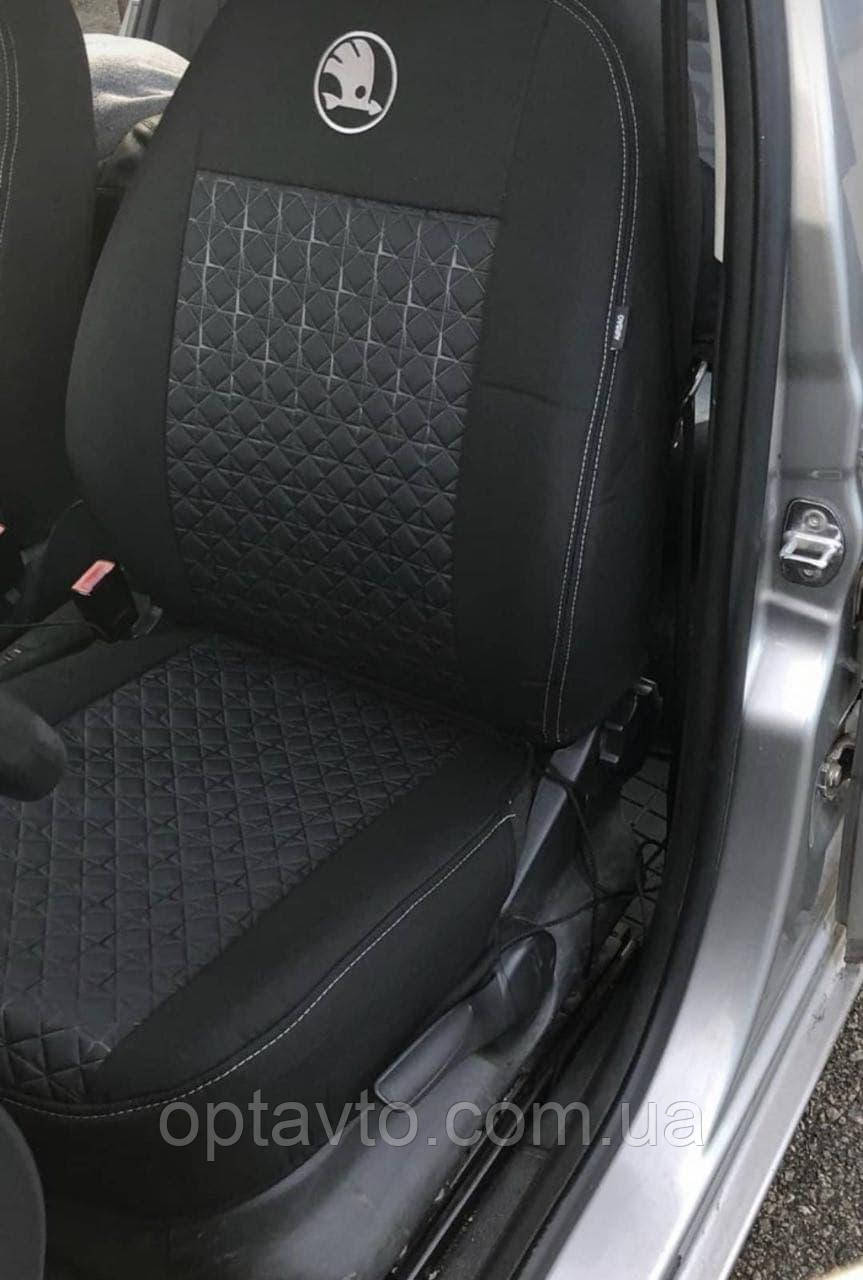 Чехлы SKODA Fabia 2 (2007-2015г.) Автомобильные Чехлы на Сиденья Шкода ...