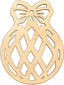 Набір заготовок на підставці для декорування ялинкові іграшки Rosa Новорічна куля-2 4 шт 7,5х9,5 см