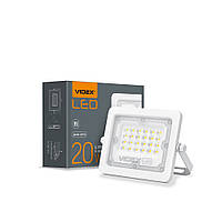 Прожектор LED 20W 5000K белый свет 2000Lm 140х103х18.5mm VIDEX