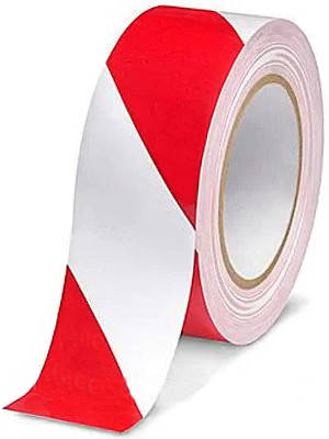 Сигнальна стрічка червоно-біла 72х100м Ny95503217, фото 1