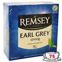 Чай "Remsey Earl Grey Strong" Чорний з бергамотом 75 пак. Польща