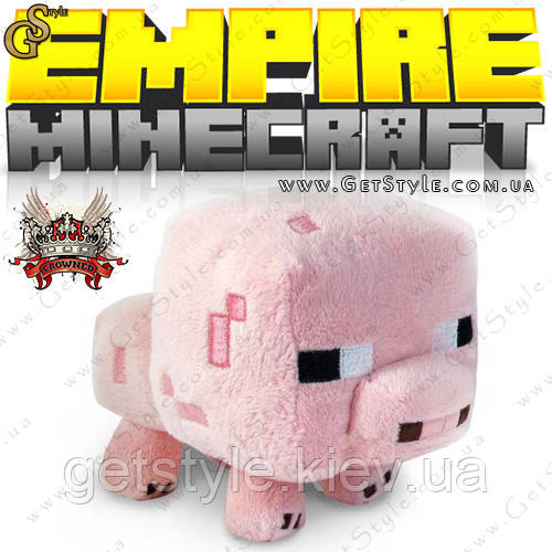 Королівська Свинка з Minecraft — "King's Pig" — 20 х 16 см