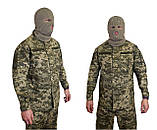 Балаклава тактична зимова в'язана двойноі вязки трьохдирочна койот, фото 2