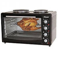 Духовка електрична Vimar VEO-4219B на 2 конфорки з конвекцією грилем і підсвіткою