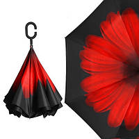 Зонт наоборот Up-Brella, ветрозащитный зонт обратного сложения, зонт антиветер, цвета в наличии