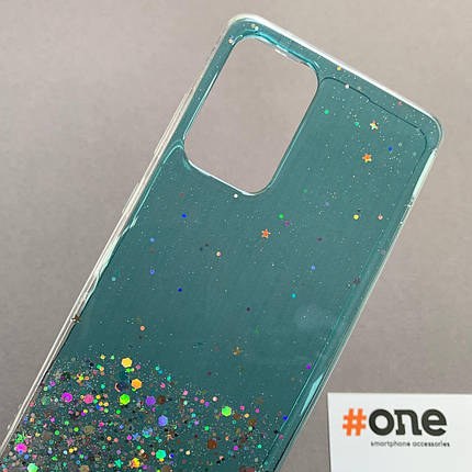 Чохол для Samsung Galaxy A52s накладка блискуча чохол на телефон самсунг а52с бірюзовий, фото 2
