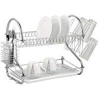 Сушилка для посуды Kitchen storage rack из нержавеющей стали, органайзер для посуды, сушилка на кухню